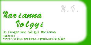 marianna volgyi business card